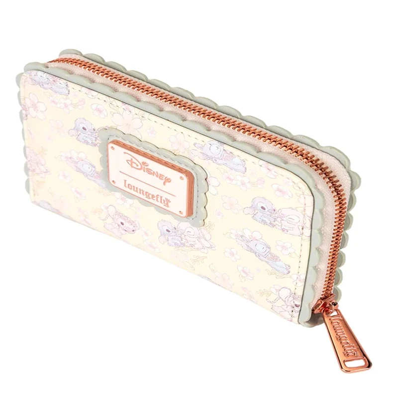 

Cute Stitch Cherry Blossom Zip Around Wallet and Mini Backpack