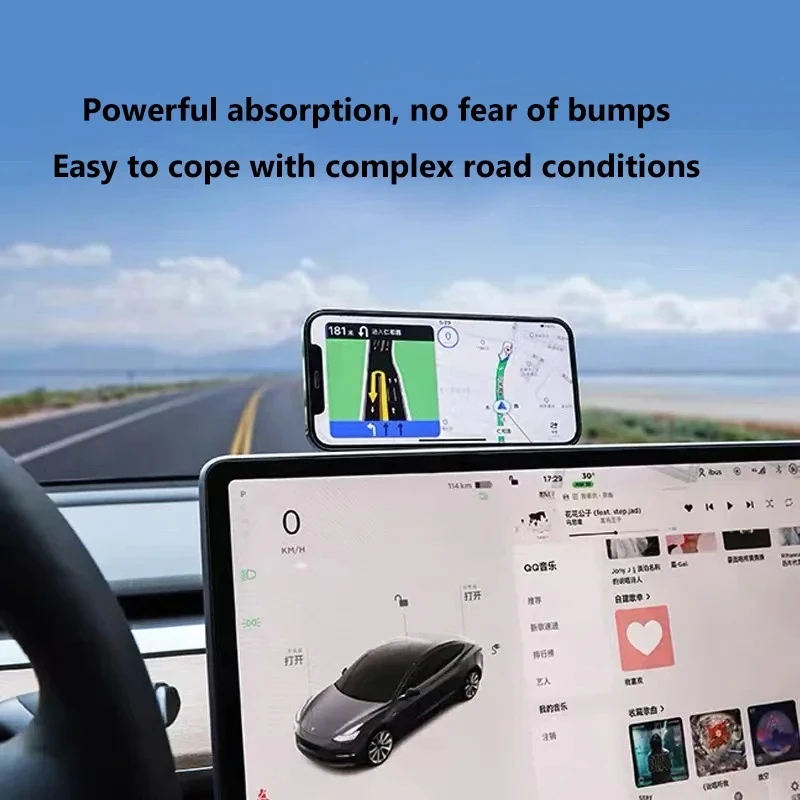 Magnetischer Telefonhalter für iPhone 14 13 Pro Magsafe Laptop-Telefonständer Magnet-Handy-Seitenhalterung für Tesla Model Y 3 – Detail 23