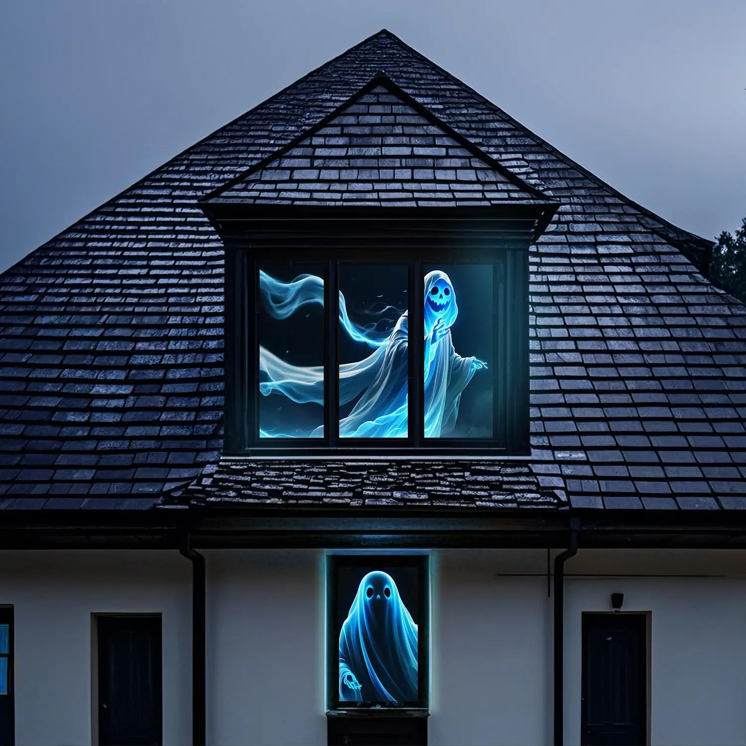 

Holographic Rear Projection Screen 44x75in for Outdoor Movie Night Halloween Decor with Easy Mounting