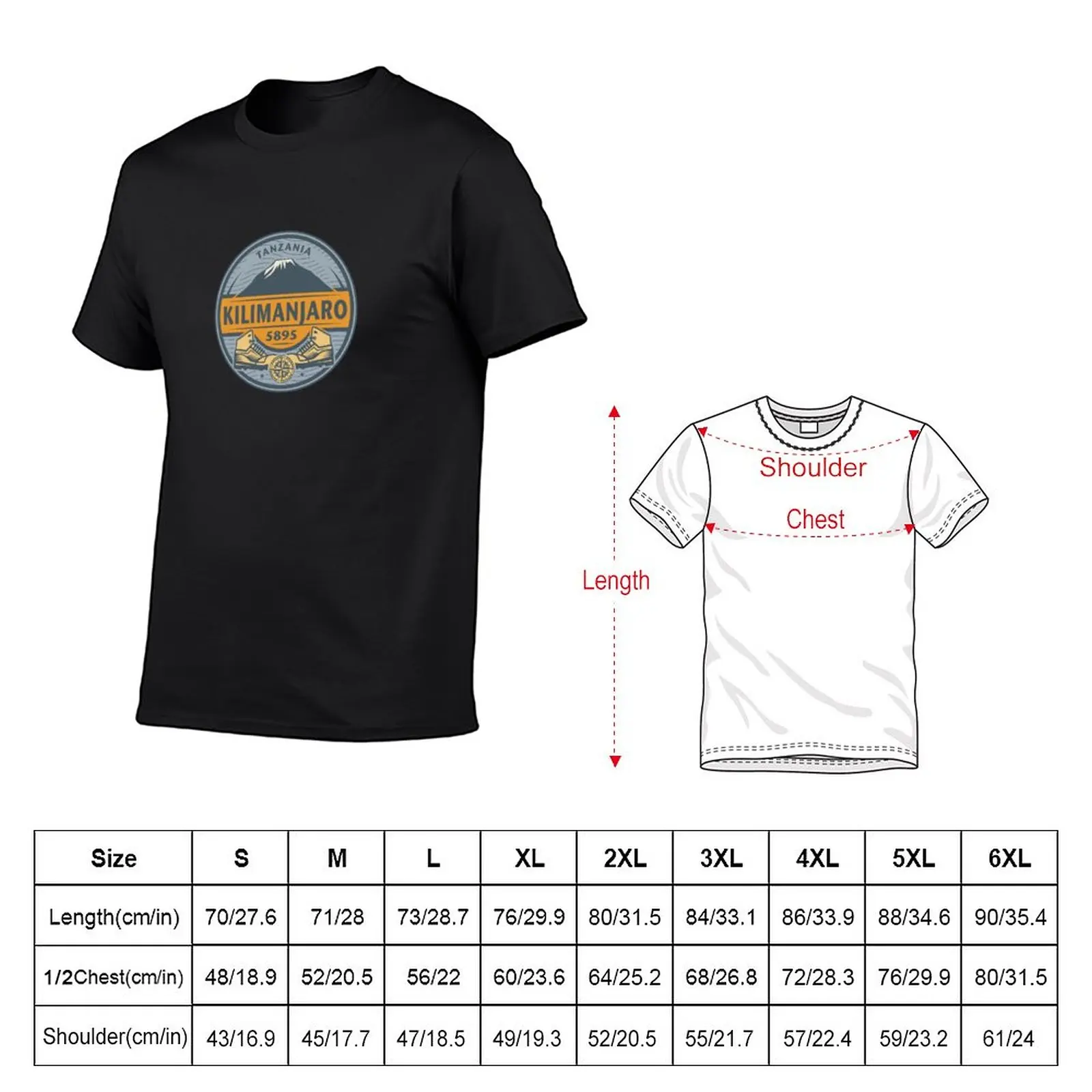 Kilimanjaro, Tanzania T-Shirt plain new edition cute clothes summer tops t shirts for men graphic