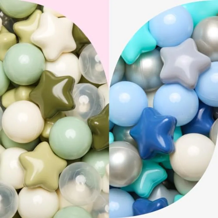 

Ball Pit Balls - 2.2inches 400 Balls- Crush Proof Plastic 's Toy Balls Macaron Ocean Balls for Birthday Party Games Poologs Cat