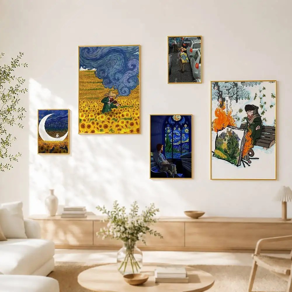 

Alireza Karimi Moghaddam Starry Night Art Waterproof Self-adhesive HD Poster Wall Sticker Home Decor Gift