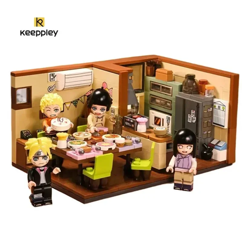 

Keeppley Naruto Anime Surrounding Building Blocks Himawari Uzumaki's Birthday Puzzle Assembly Model Children's Toy Birthday Gift