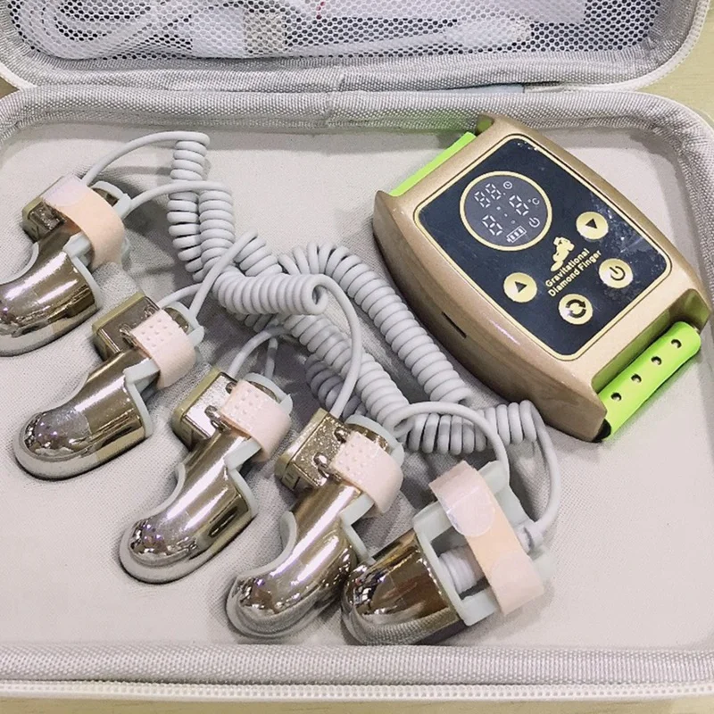 1 Piece Radio Frequency Microcurrent Golden Finger RF EMS Beauty Machine Face Lifting Body Massager Gold Alloy+Silicone