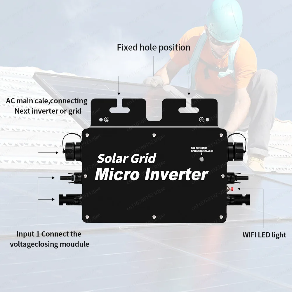 Solar inverter 800w household grid-connected micro inverter, balcony roof power generation system