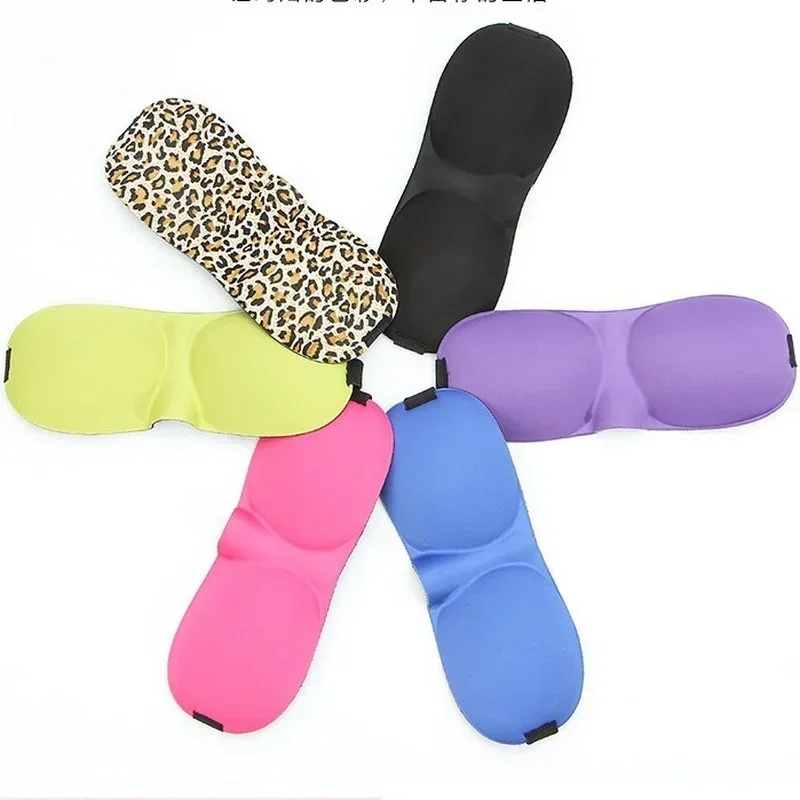 부드러운 휴대용 1Pcs 여성을위한 자연 슬리핑 아이 마스크 커버 그늘 및 남성 여행 눈가리개 3D Eyeshade Eyepatch