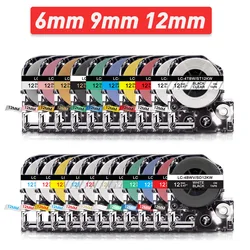 1 stücke Kompatibel Epson Label Band SS12KW SS9KW SS6KW SS18KW SS24KW verwenden für EPSON LW-300 LW-400 LW-600P LW-700 LC-4WBN9 Drucker