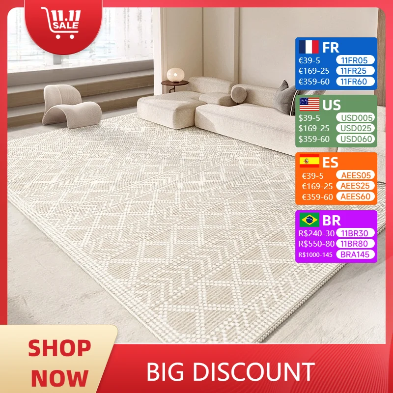 

Living Room Carpet Advanced Simplicity Lines Home Decorate Large Area Coffee Tables Mat Bedside Bedroom Cloakroom Rug Tapis 러그