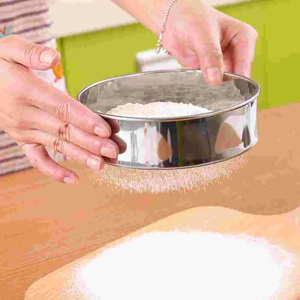 

Fine Mesh Sieve Cake Baking Filter Thicken Tool Powdered Sugar Net Bread Sifter Flour Strainer