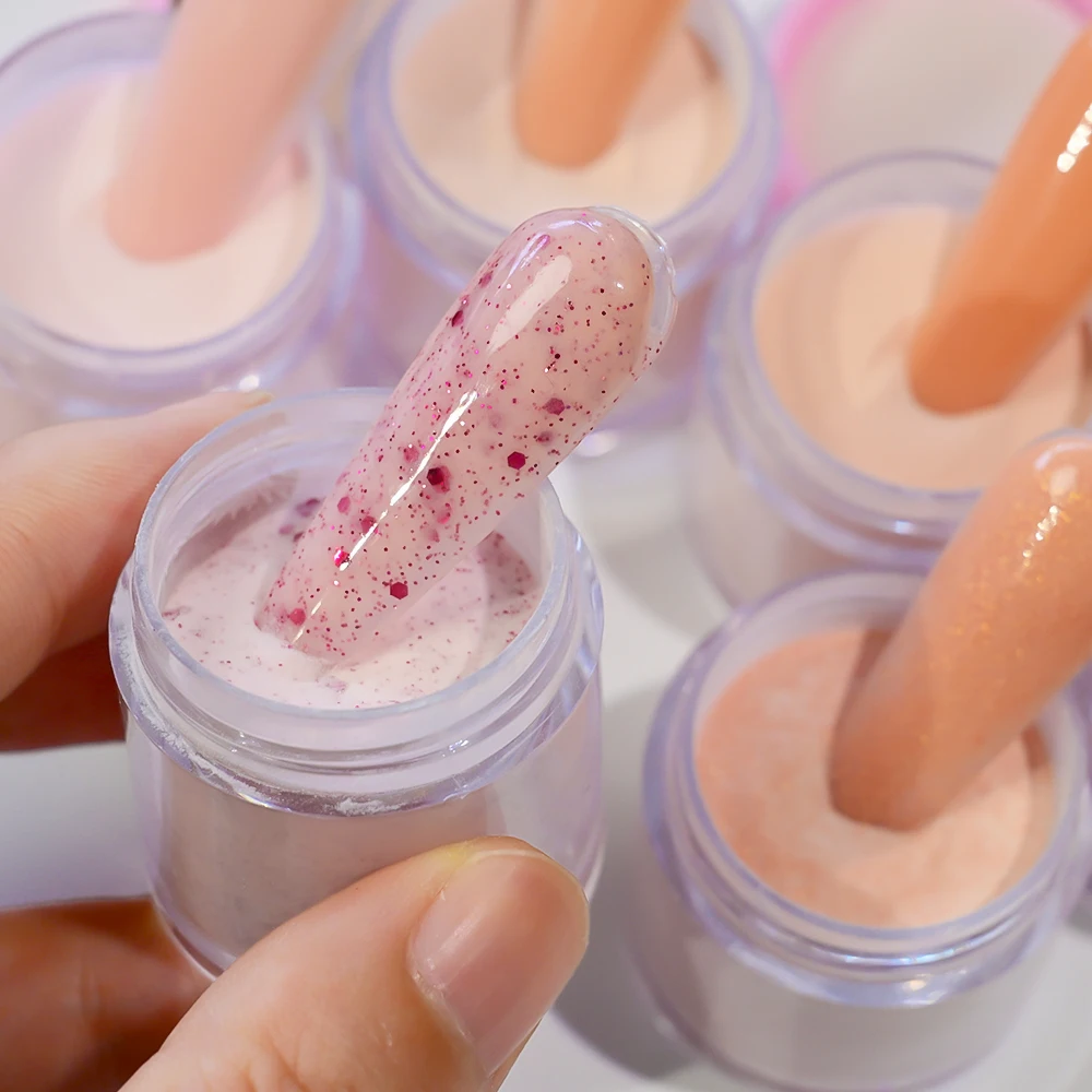 7g * 6Jars Professional เล็บอะคริลิคผง 3In1 Polymer คริสตัลผงสําหรับเล็บฝรั่งเศส EXTENSION 3D เคล็ดลับแกะสลัก Dipping Powder