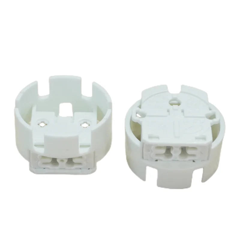 Portalámparas fluorescente G13, 5 piezas, 26mm de diámetro, cuerpo de PC