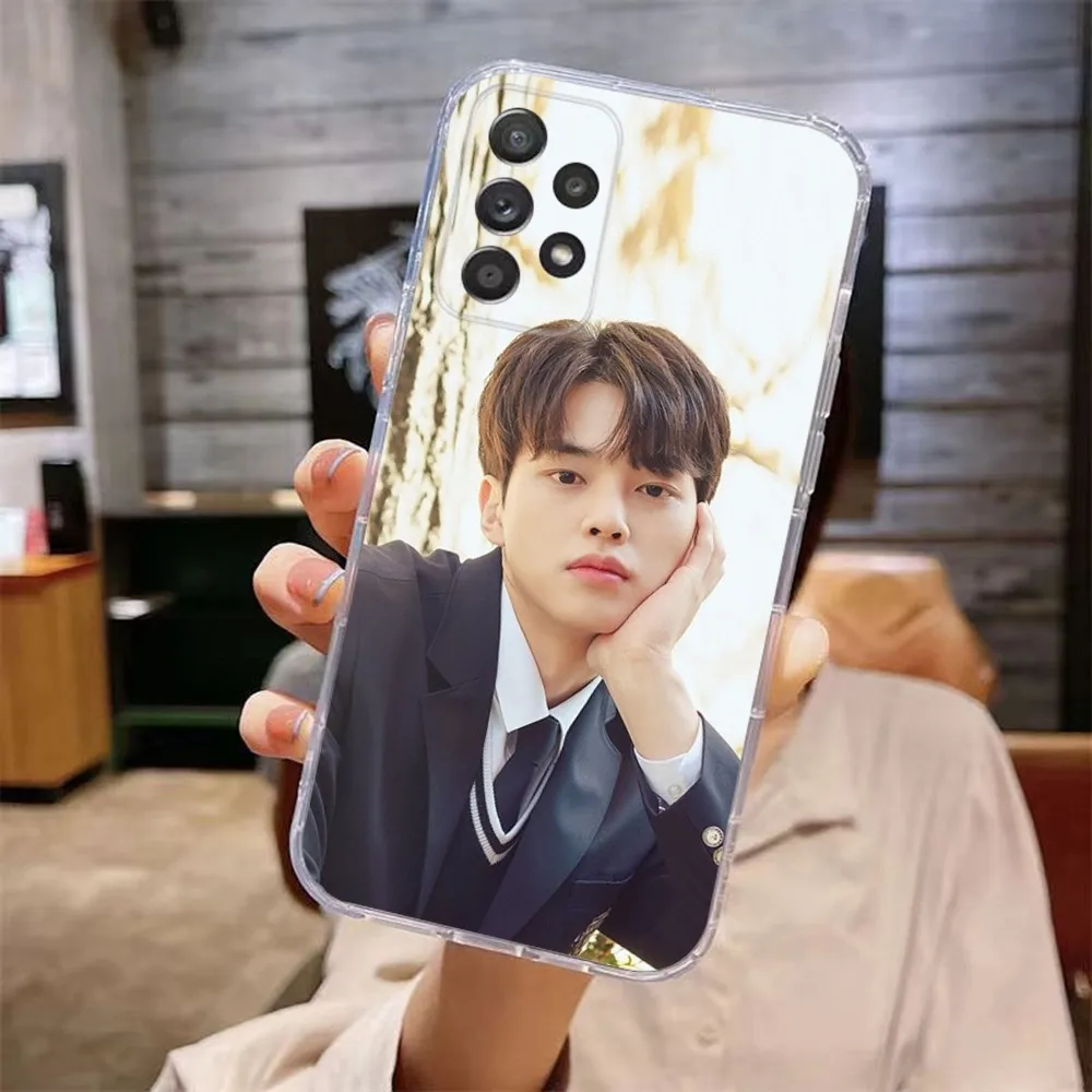 Song Kang Korea Actor Phone Case For Samsung Galaxy A71,70,52,51,40,31,A50,30S,21S,Note20ultra Transparent Cover