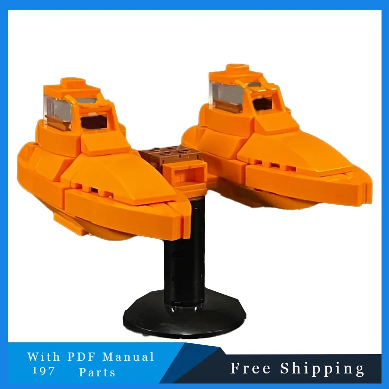 

Hot selling 197 PCS Star battle Series Suspended car Building Blocks Creative Bricks Model Children Assembly Display Toy Gifts