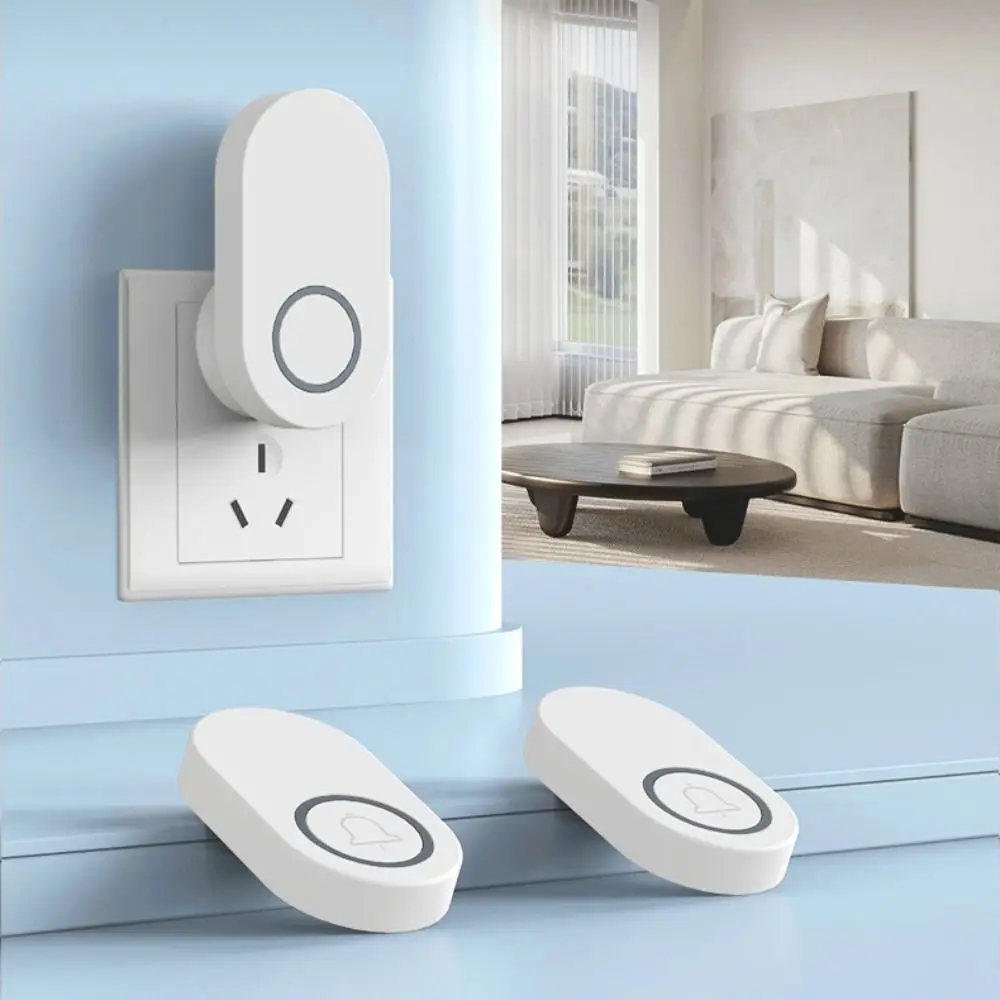 

High Volume Wireless Doorbell Waterproof Easy Installation Self Powered Doorbell Long Range US/EU/UK Plug Door Chime Kit Office