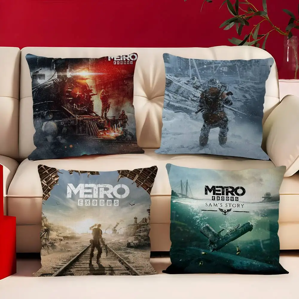 Game M-Metro E-Exodus Classic Cushion Cover Polyester Sofa Cushions Decorative Throw Pillows Home Decoration Pillowcover