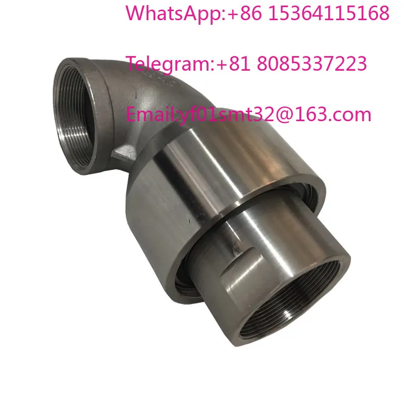 360-Degree tower crane spray dust removal water pipe universal rotary joint stainless steel 304 threaded rotary joint with elbow