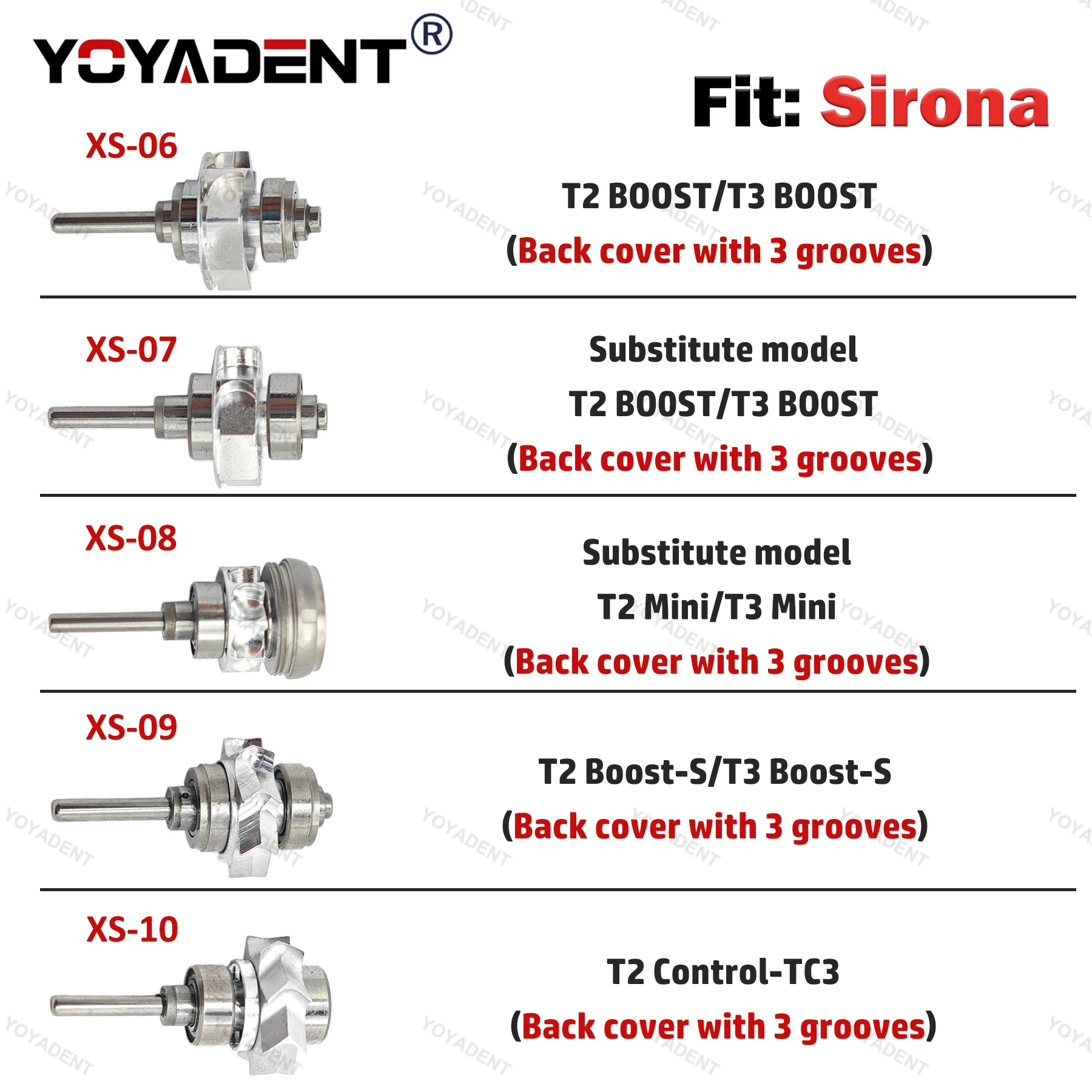 시로나 치과용 에어 로터 터빈 로터 카트리지 고속 핸드피스용 치과 재료
