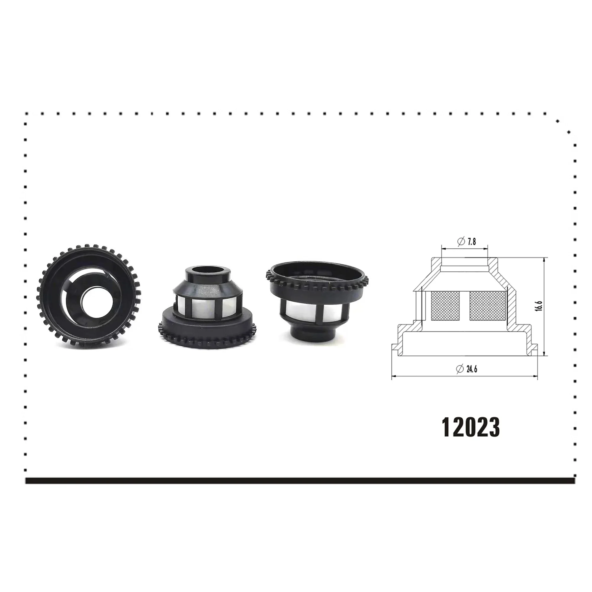 10 個卸売ノズル OEM 0280150698 UP 燃料インジェクターフィルター燃料インジェクター修理キット 24.6*7.8*16.6 ミリメートル VD-FL-12023