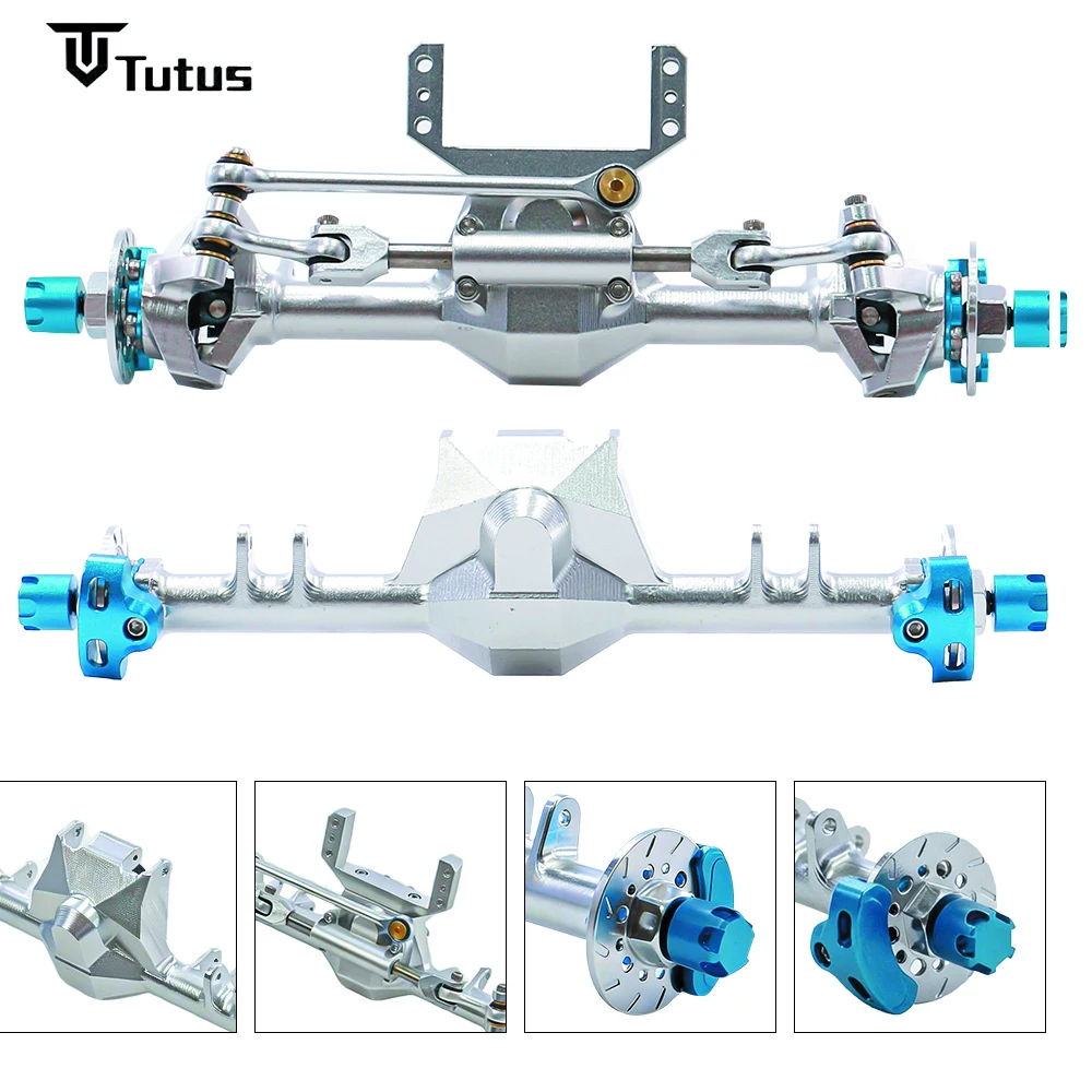 

Алюминиевые передние и задние прямые оси 1/24 SCX24 с гидравлическим рулевым управлением для SCX24 Deadbolt 90081 C10 JEEP Gladiator