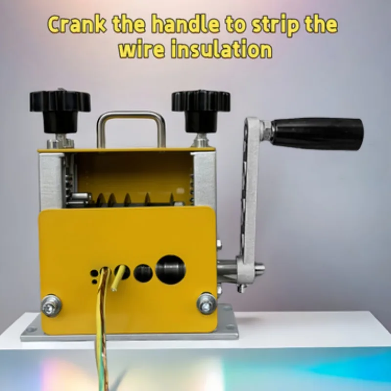 

Upgraded Handheld Honeycomb Six-Hole Wire Stripping Machine Hand Crank & Plugable Electric Drill Compatible for Wire Stripping