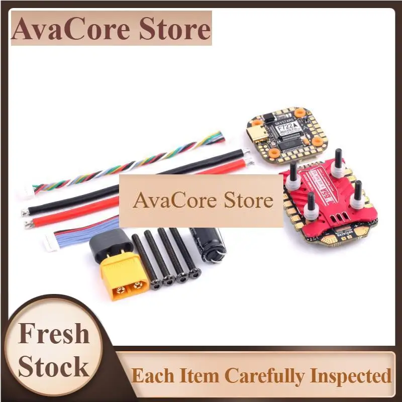 AvaCoreSkystars F722fc &am32 55a 4in1 Esc Mini 20×20 Stack 3-6s Baro Built-in Osd Full Color Led Support  Rc Fpv Racing Drone