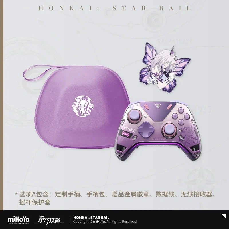 MiHoYo-Pad oficial Honkai Star Rail Castorice, controlador Elite de comentarios de energía, base de carga, insignia de Metal de Anime, regalos de disfraz