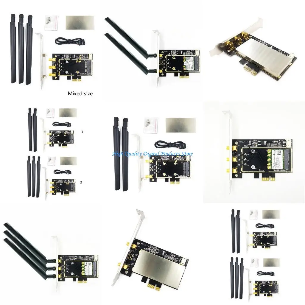 

U2JE Mini PCIE TO PCIE AC WLAN Converter для AR5B22 AR9380 AR9280 AR9382