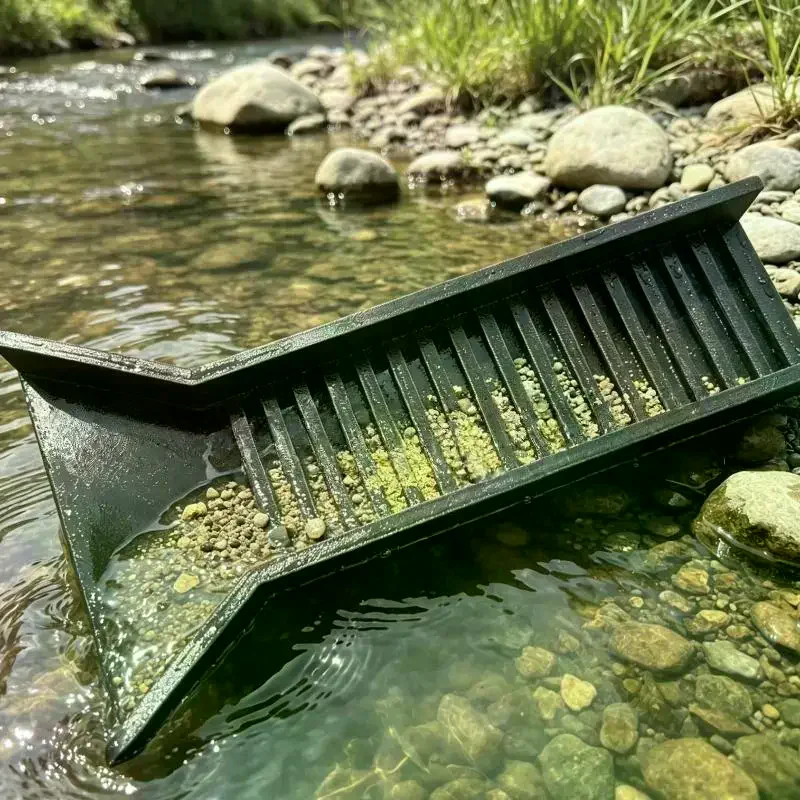 Sluice Box Portable Manual Mining Equipment Tool Gold Panning Equipment For Women Men Adults Beginner Hobbyists Outdoor