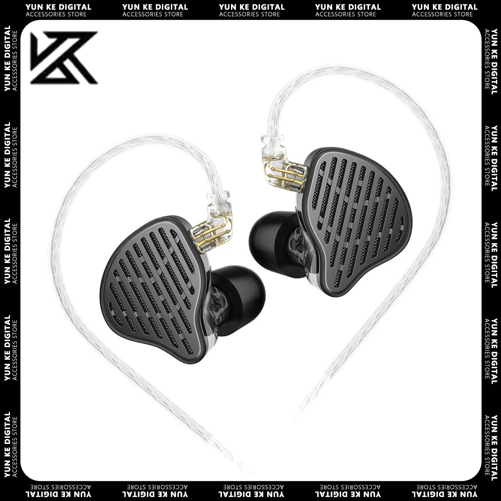 KZ X HBB PR2 HiFi Earphone Flat Driver 13.2mm Plane Big Horns Bass Monitor In Ear Wired Earbuds Sport Headset Gifts