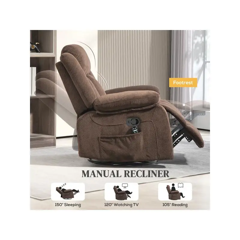 Fotel masujący do relaksu, ergonomiczny fotel wypoczynkowy z funkcją grzania i wibracji, idealny do użytku w domu i biurze