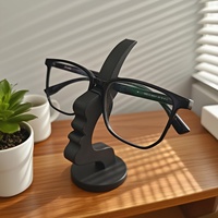 Creative side-face shaped eyeglass stand, unique curved eyeglass frame stand, desktop storage rack