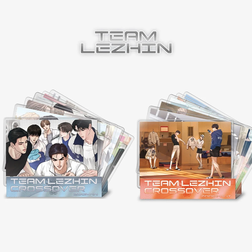 team lezhin vila atletas cartao acrilico conjunto original zoom out unico tipo opcional pode ser escolher 01