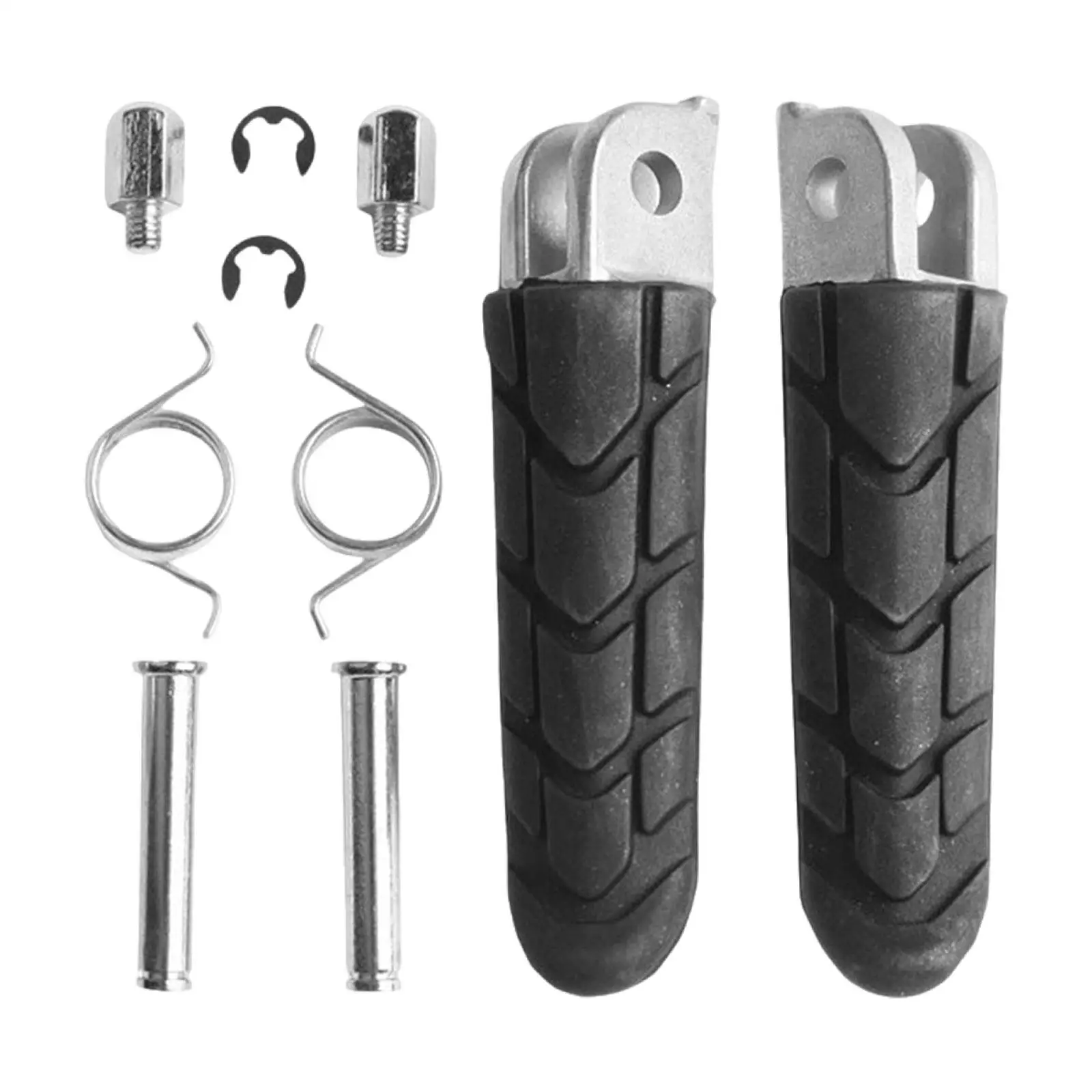 2 Pieces Motorcycle Front Footrests Anti Slip Aluminum for Honda VFR800