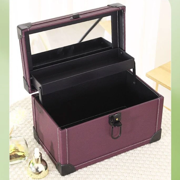 2025 العلامة التجارية الجديدة صندوق ماكياج الفنان المهنية الجمال مستحضرات التجميل حالات يشكلون حقيبة الوشم مسمار متعدد الطبقات صندوق الأدوات التخزين المنظم #6