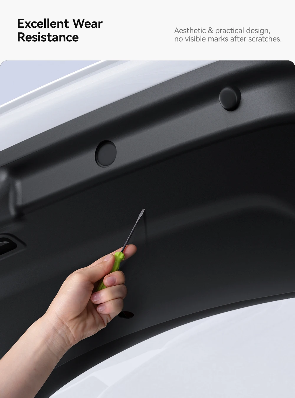 YZ für Tesla Model Y Juniper 2026 Kofferraum-Schutzmatte TPE Anti-Schmutz Wasserdichte Rückwand-Schutzauflage – Detail 4