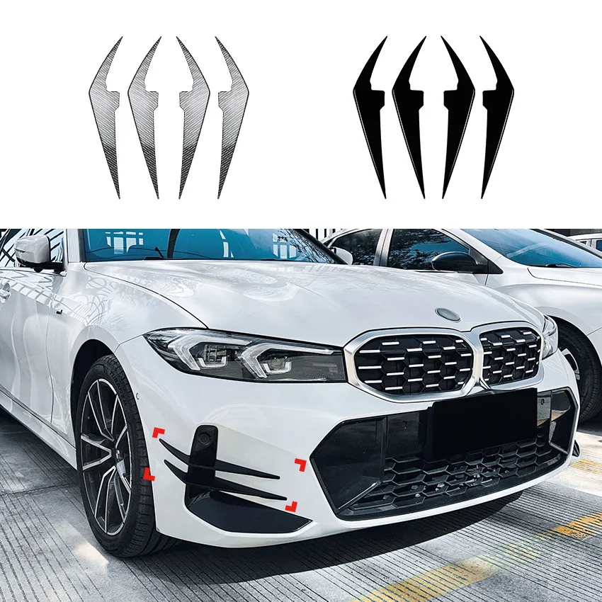 Suitable for BMW 3 Series G20 G21 LCI M Sport 2023+front wind blade car sticker exterior modification