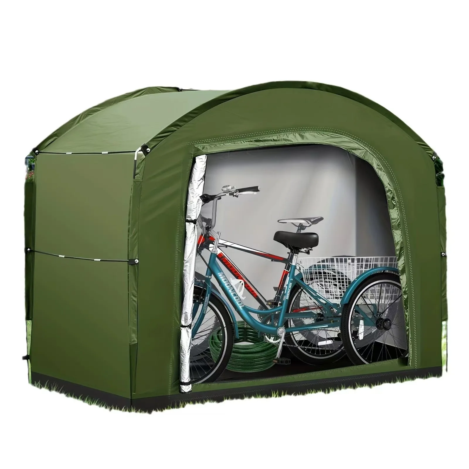 

Large outdoor portable waterproof, sunscreen and dustproof bicycle, storage tent