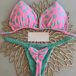 ملابس السباحة بيكيني عالية الخصر مثير ثونغ مجموعة بيكيني حمار وحشي طباعة نساء الاستحمام البرازيلي 2023 ملابس السباحة الجديدة بيكيني نساء أفضل 5 مبيعات للبيكيني المشاغب - رقم 1