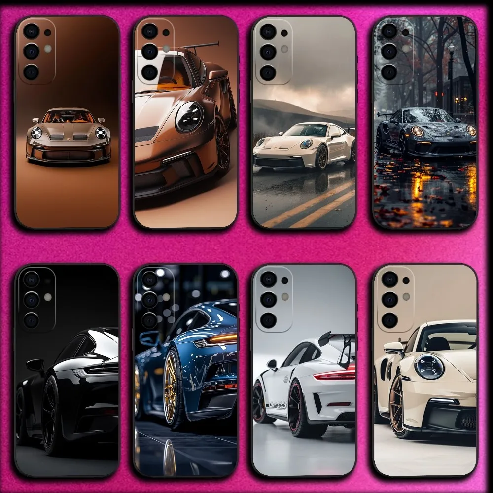 

S-sports Car Drift 911 Phone Case For Samsung S25,S24,S21,S22,S23,S30,Ultra,S20,Plus,Fe,Lite,Note,10,9,5G Black Cover