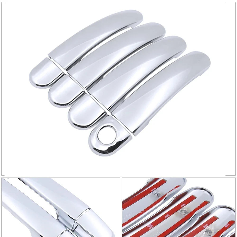 Chrome Car Door Handle Cover for Seat Leon MK1 1M 1999~2004 Handles Covering Trim Set Exterior Accessories 2000 2001 2002 2003