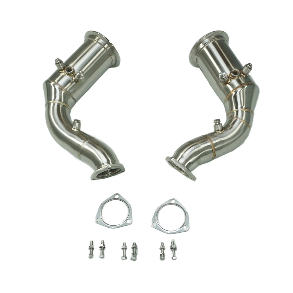 Custom 304 Stainless Steel Exhaust Downpipe for  URUS 2018+ 4.0T Straight Header Header Direct Exhaust System