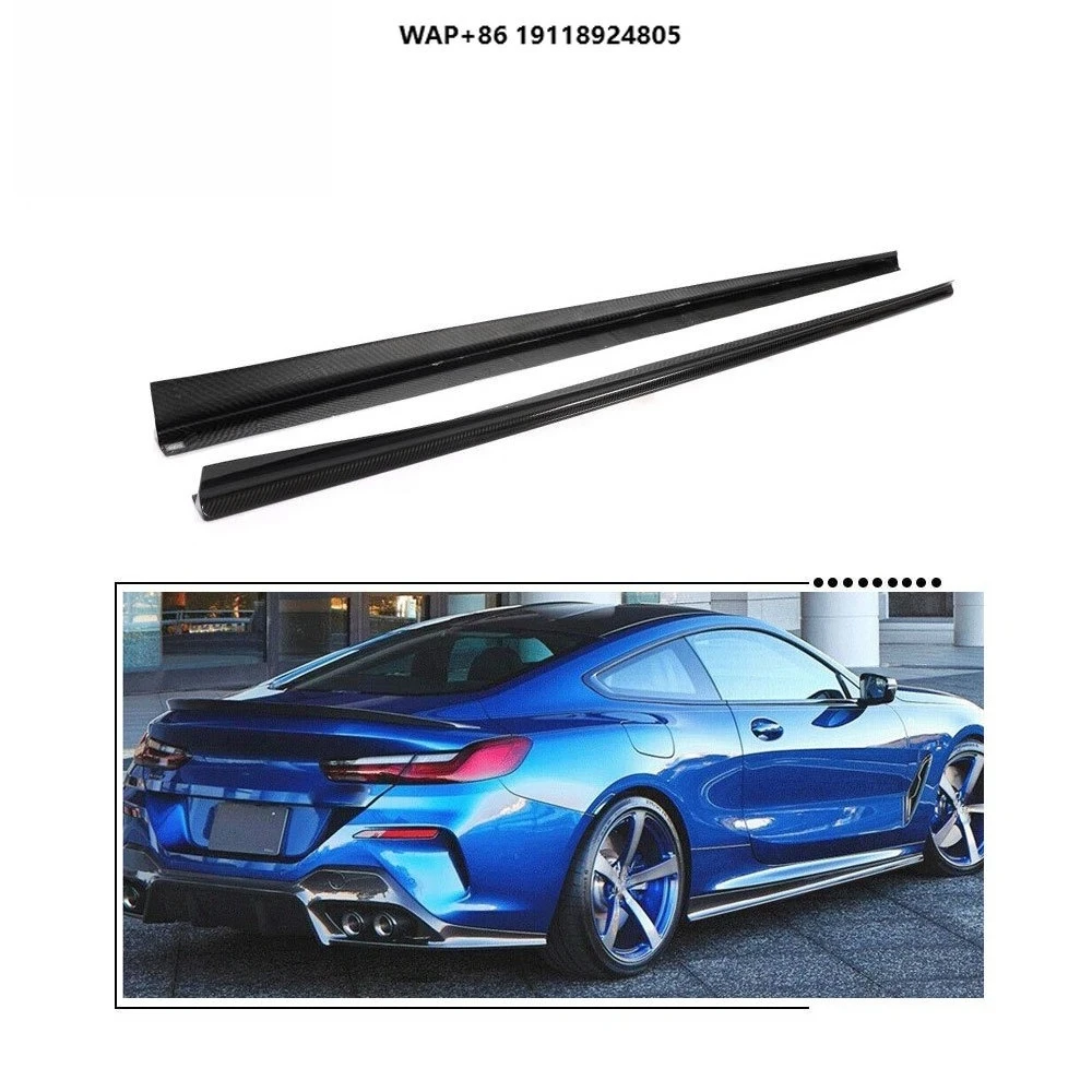 Carbon Fiber G14 G15 Side Skirts Extension for B-MW 8 Series 840i X Drive M850i X Drive M-Sport 2-Door 2019-2021