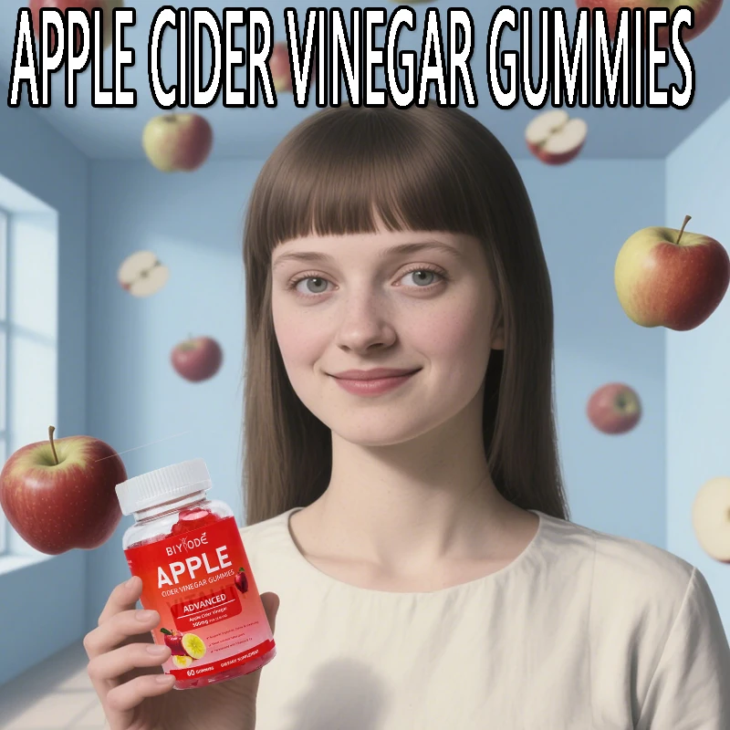 

1 bottle apple cider vinegar gummies promotes digestive health reduces fat accumulation enhances beauty health boosts immunity