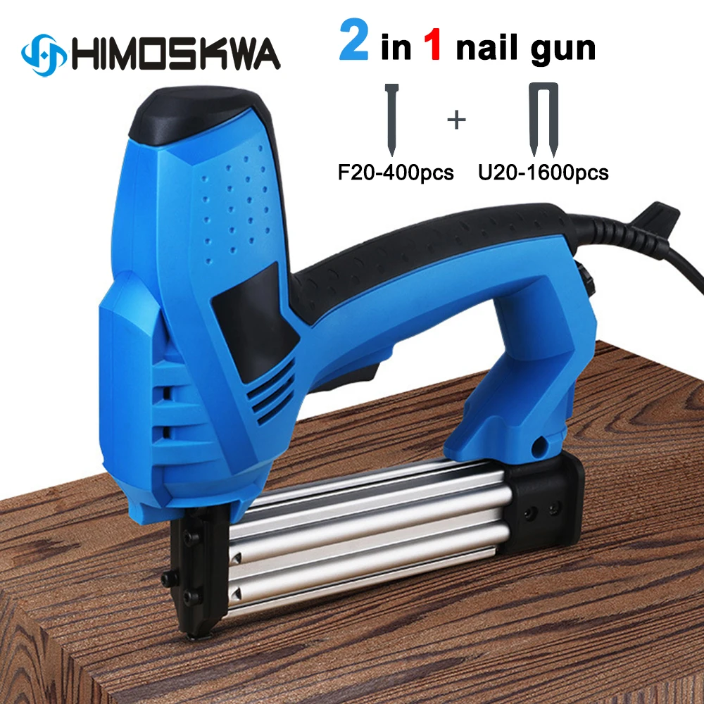 2 in 1 Universal Electric Nail Gun Shooting Nail Gun Straight Nail Gun U-shaped Nail Gun Horse Nail Gun Woodworking