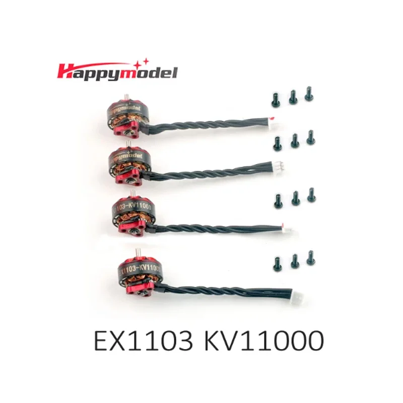 HappyModel EX1103 KV11000 1-2S มอเตอร์ไร้แปรงสําหรับ Bassline 2S Micro Mobula 8 90 มม.FPV Drone ชิ้นส่วน DIY