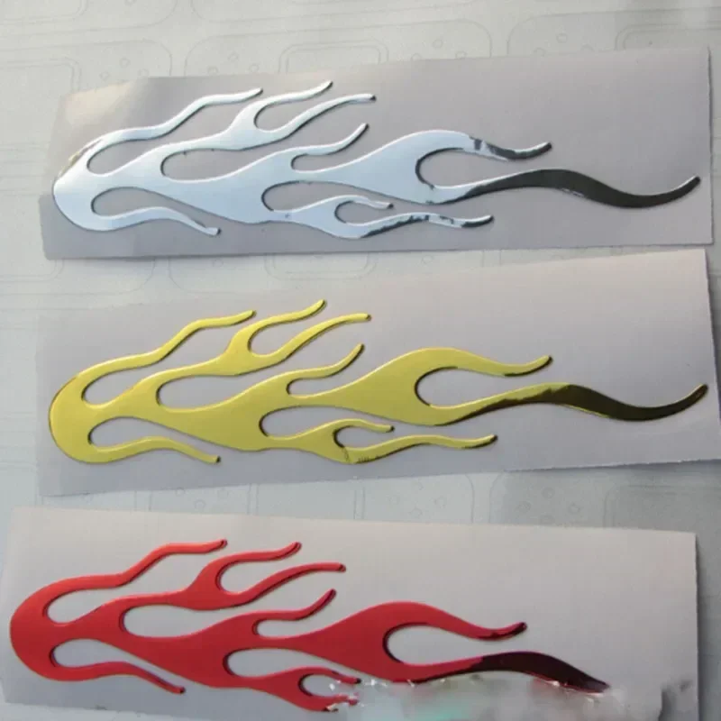 Universal Motorcycle Accessories 3D Flame Fire Reflective Sticker Vinyl Decal Car Styling Decoration Dirt bike image 3