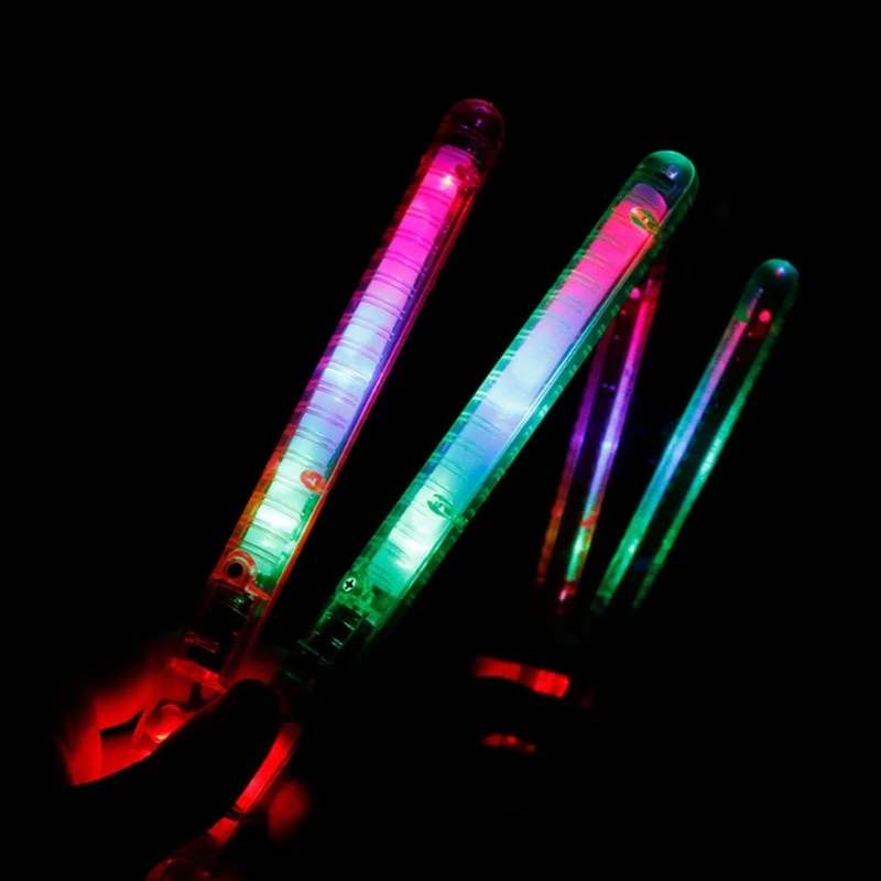 Handheld 12PCS Christmas LED Flashing Wand Concert Props Sticks Music Festival Light Up Wand Party Supplies