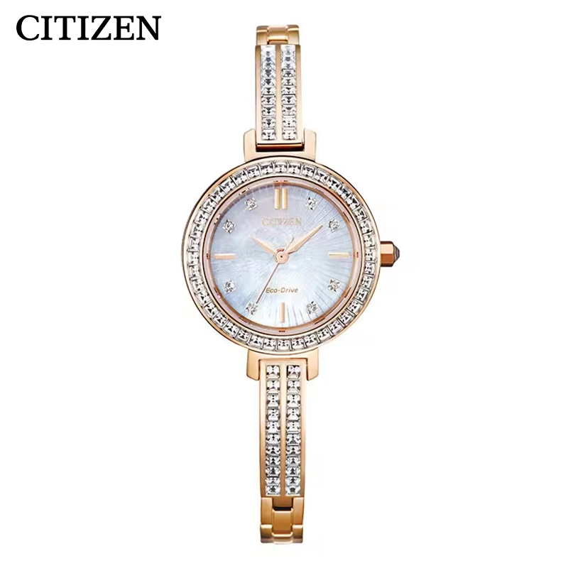 CITIZEN Japanese original women\'s watch  Fashion Casual Simple quartz watches Steel Leisure Watches EM0860-51D