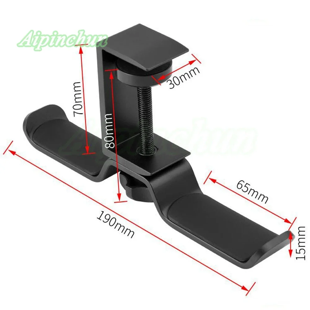 Aluminium Legierung Kopfhörer Halter Headset Halterung Aufhänger Metall Wand Clamp Haken Drehbare Doppel Kopfhörer Stehen Desktop Montieren