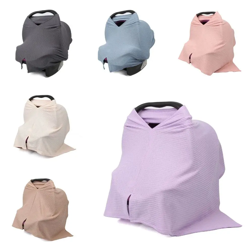 

Soft Nursing Cover for Breastfeeding Stretchy Breathable Nursing Poncho Waffle Knit Windproof Breastfeeding Cover